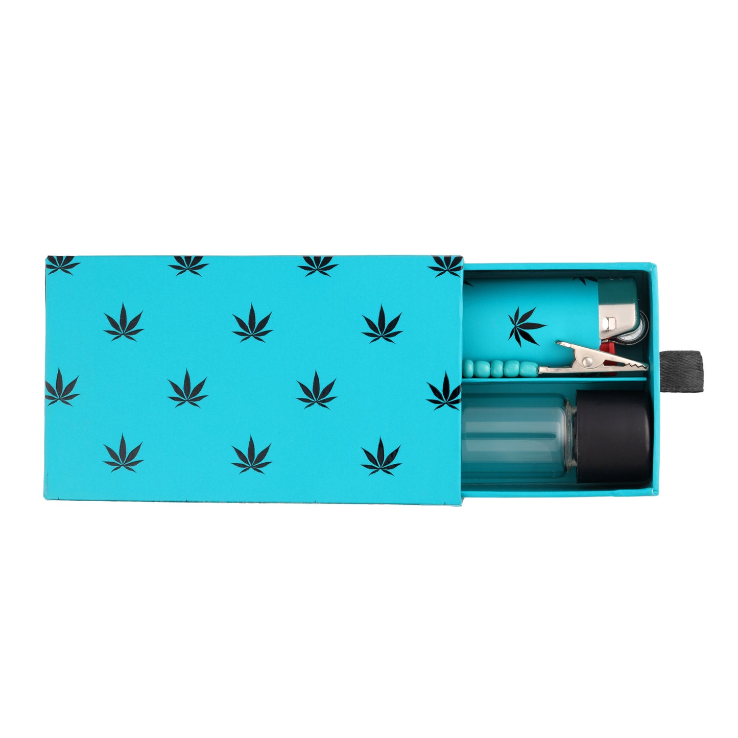 Teal Weed To-Go-Box