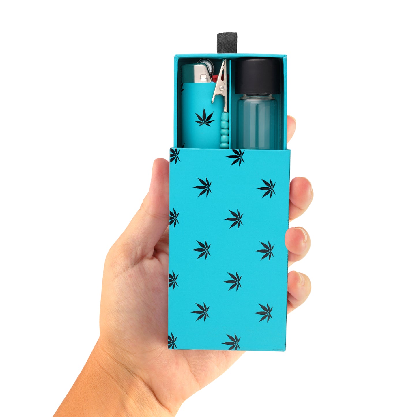 Teal Weed To-Go-Box