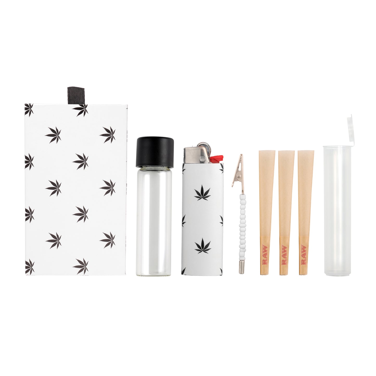 White + Black Weed To-Go-Box