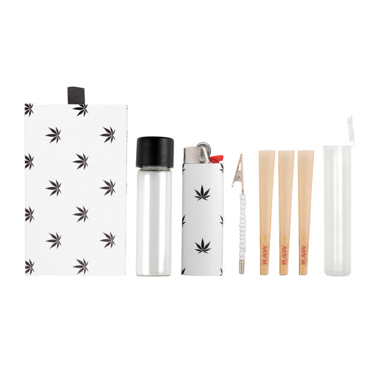 White + Black Weed To-Go-Box