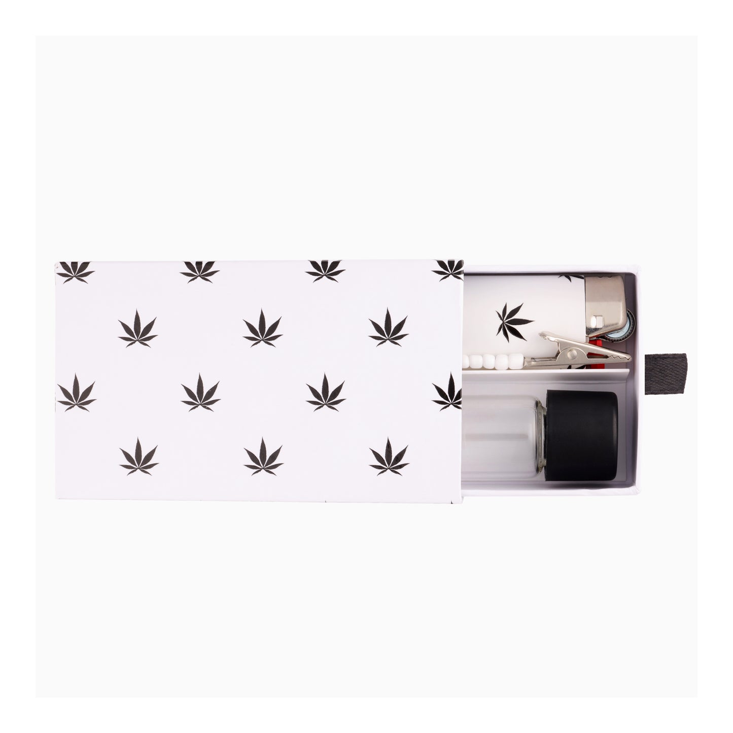 White + Black Weed To-Go-Box