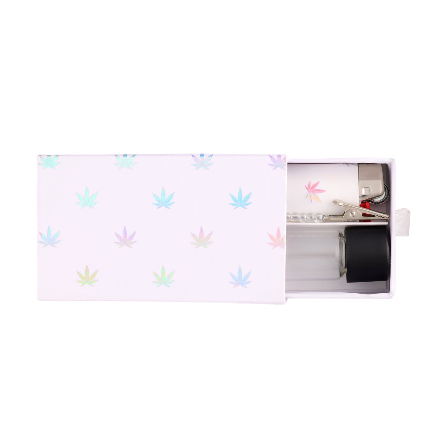 White Holograph Weed To-Go-Box